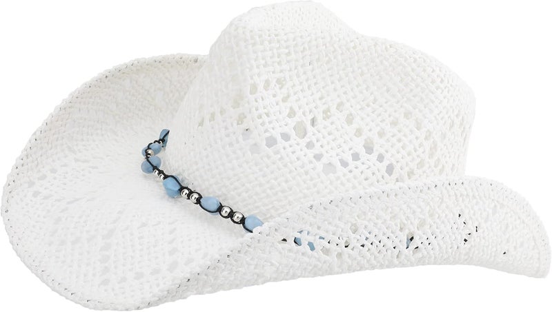 Pro Celia Men Women Cowgirl Straw Western Cowboy Hat - Image 2